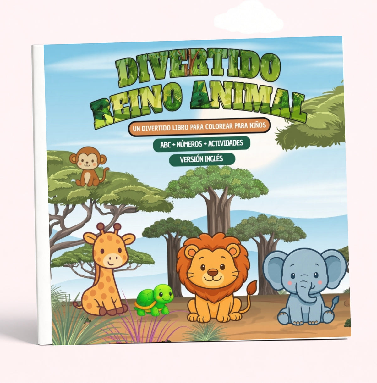 LIBRO DIGITAL BILINGÜE DIVERTIDO REINO ANIMAL: COLOREA, JUEGA Y APRENDE