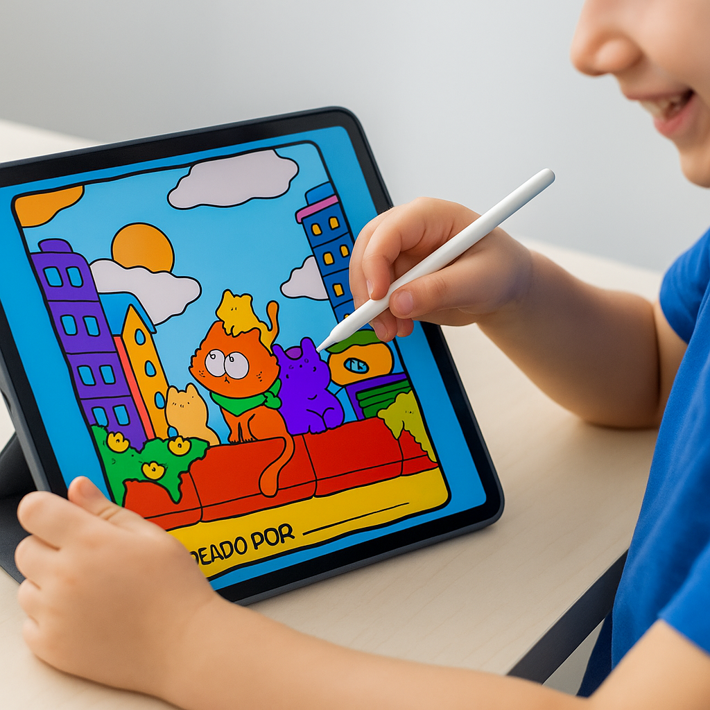 Combo digital para Colorear: El Pequeño Gatito + Pequeños Amigos