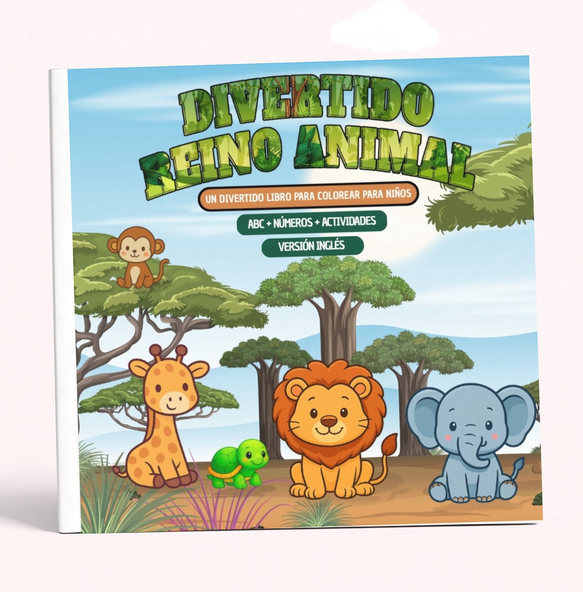 LIBRO DIGITAL BILINGÜE DIVERTIDO REINO ANIMAL: COLOREA, JUEGA Y APRENDE
