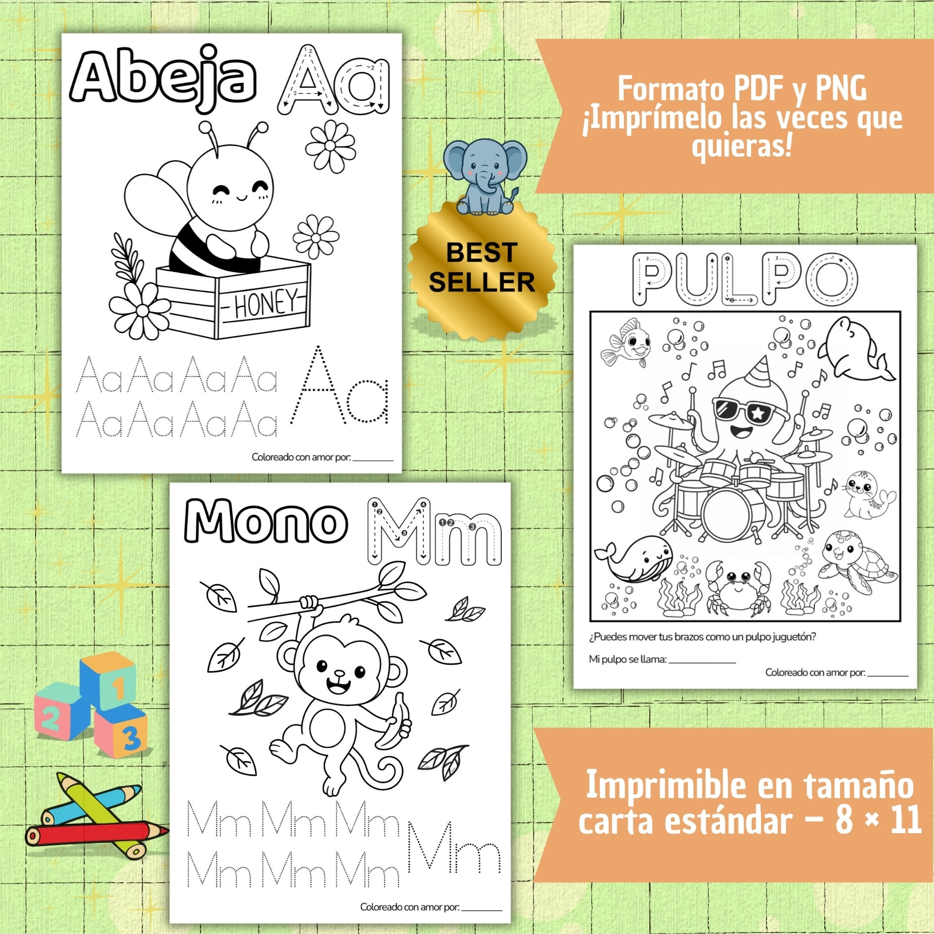 LIBRO DIGITAL DIVERTIDO REINO ANIMAL: COLOREA, JUEGA Y APRENDE