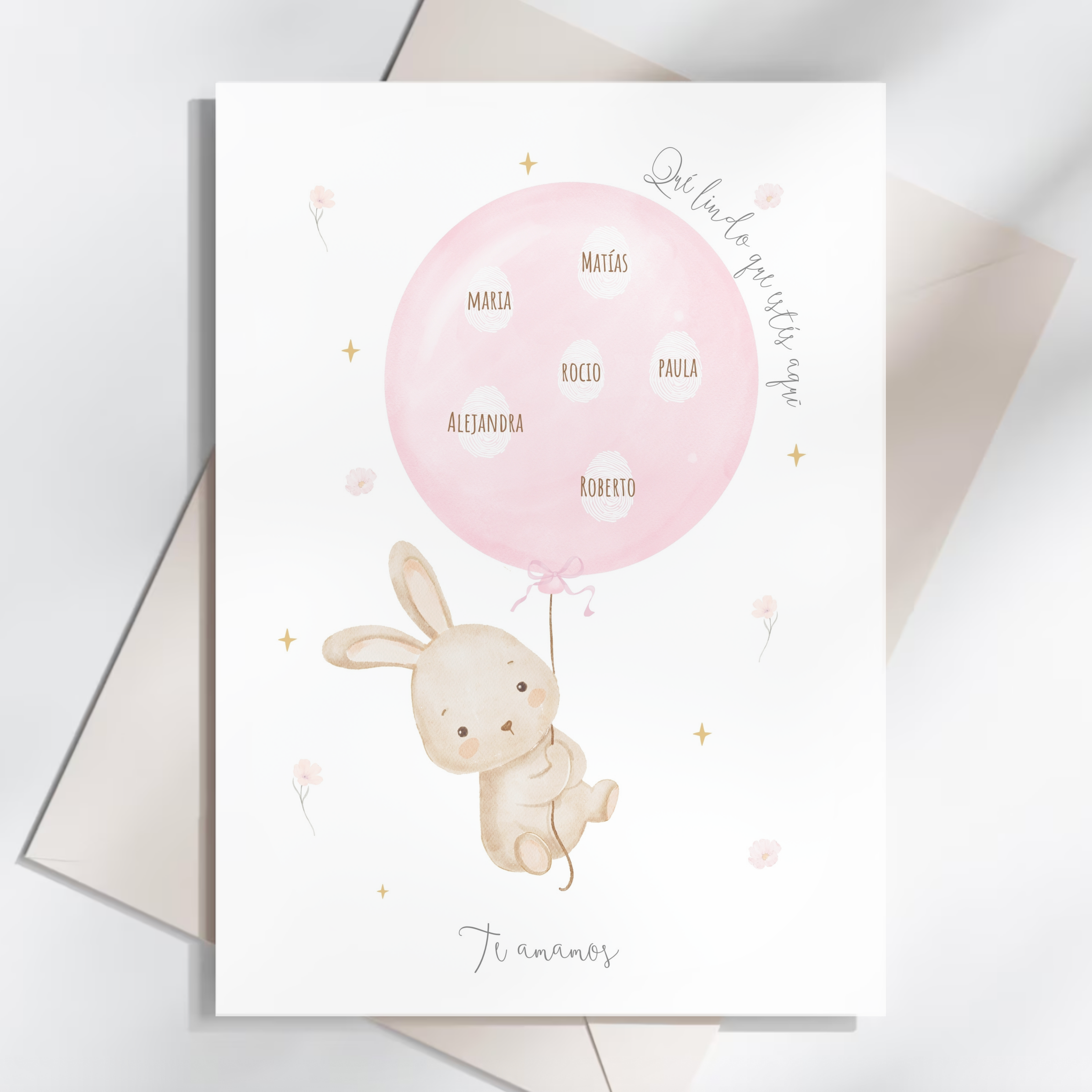 Póster Imprimible Infantil | Recuerdo de Huellitas para Fiestas y Decoración
