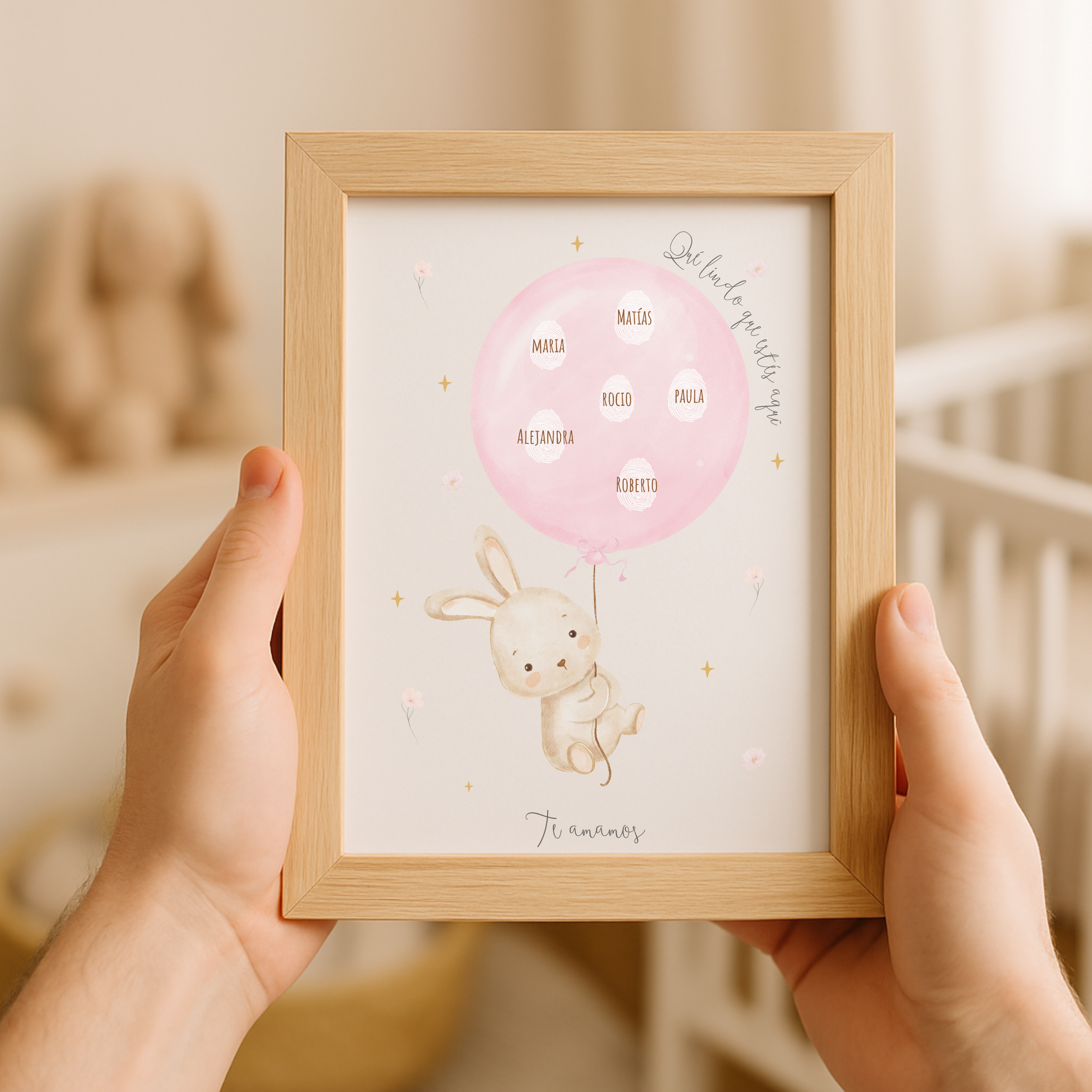 Póster Imprimible Infantil | Recuerdo de Huellitas para Fiestas y Decoración