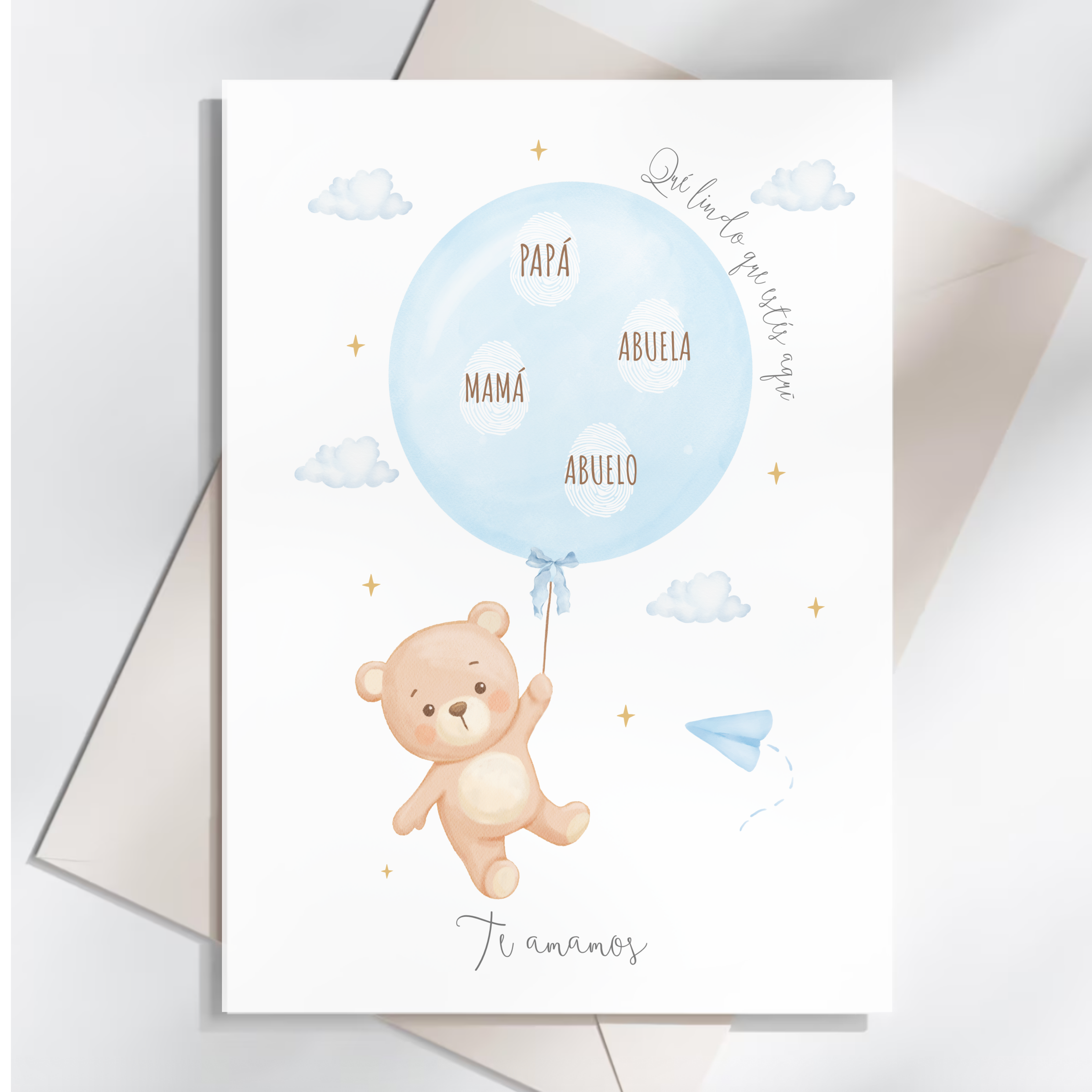 Póster Imprimible Infantil | Recuerdo de Huellitas para Fiestas y Decoración