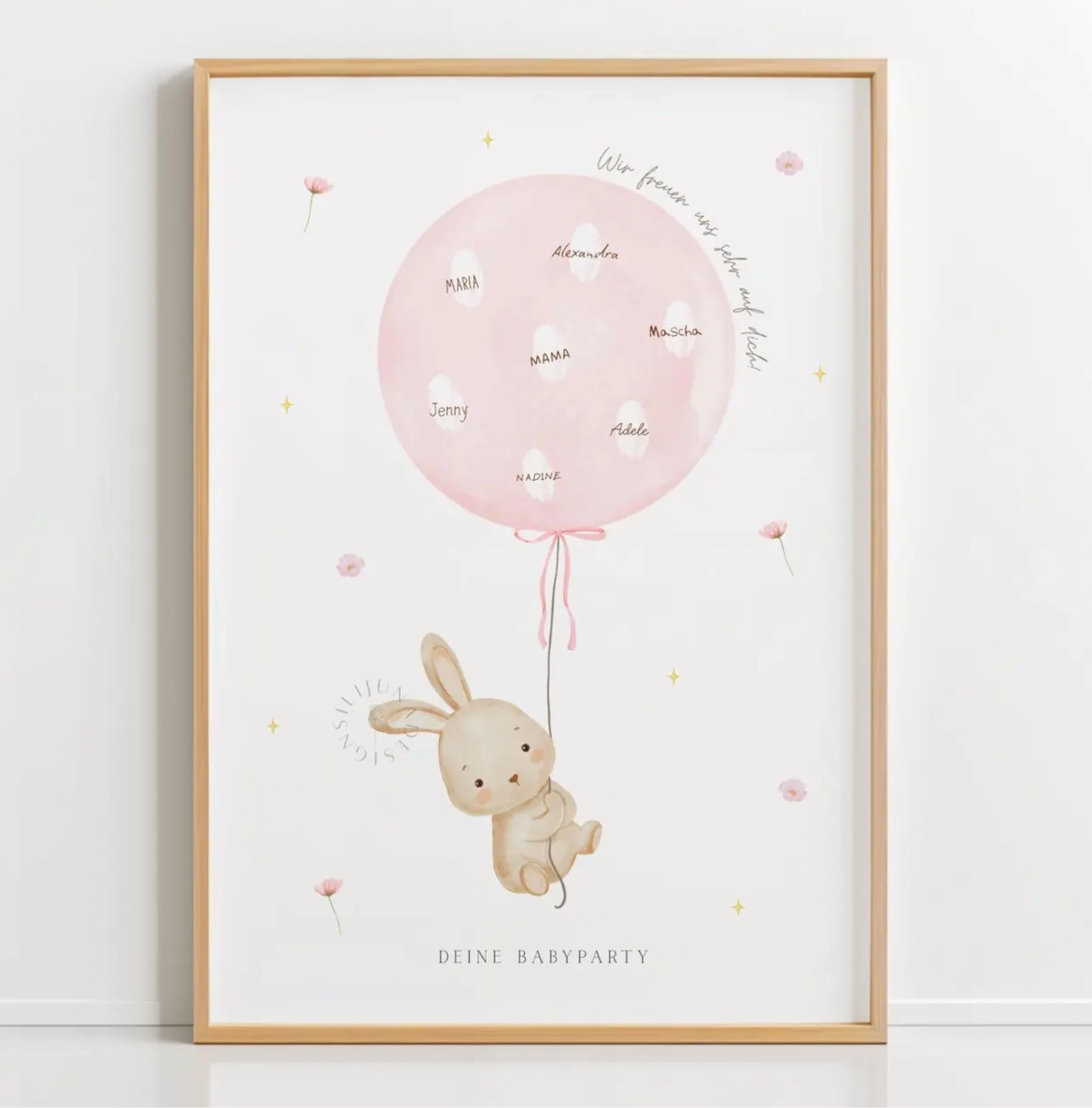 Póster Imprimible Infantil | Recuerdo de Huellitas para Fiestas y Decoración