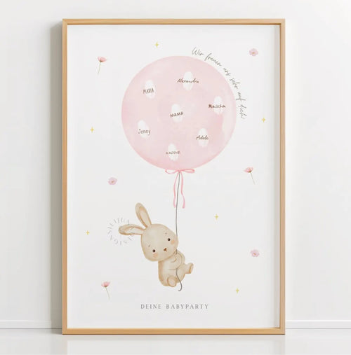 Póster Imprimible Infantil | Recuerdo de Huellitas para Fiestas y Decoración