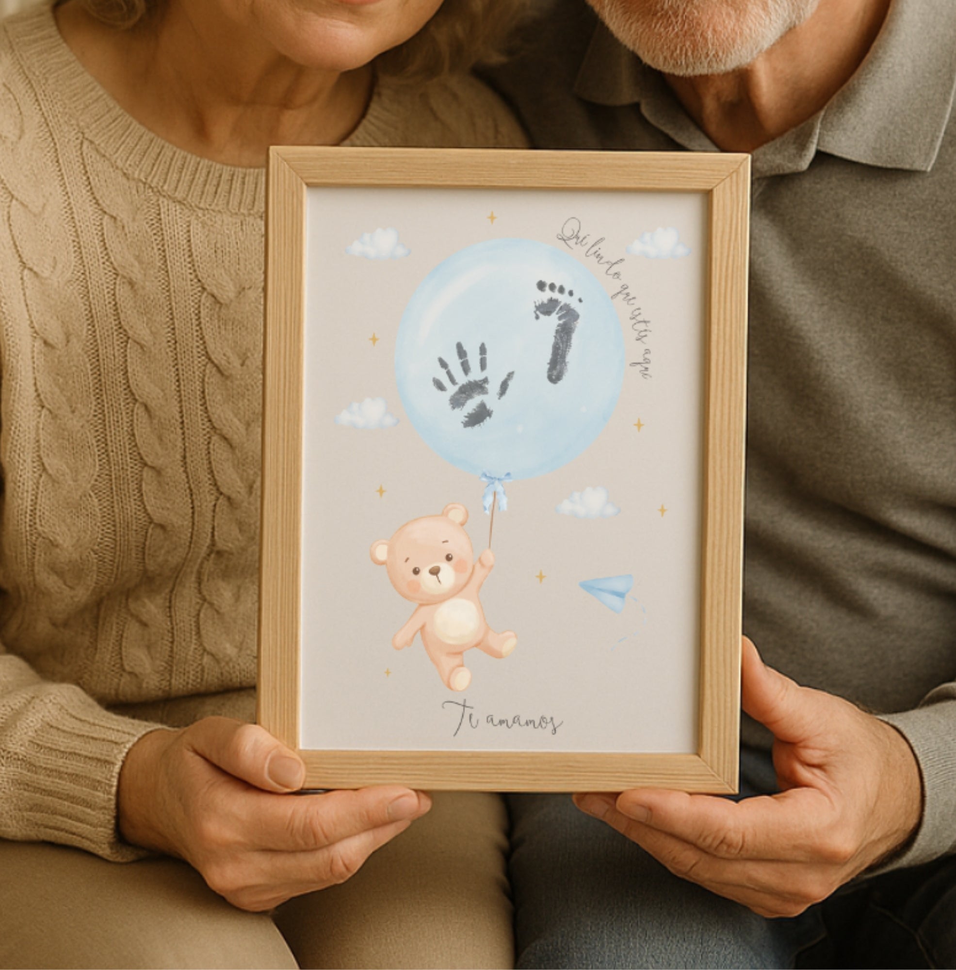 Póster Imprimible Infantil | Recuerdo de Huellitas para Fiestas y Decoración