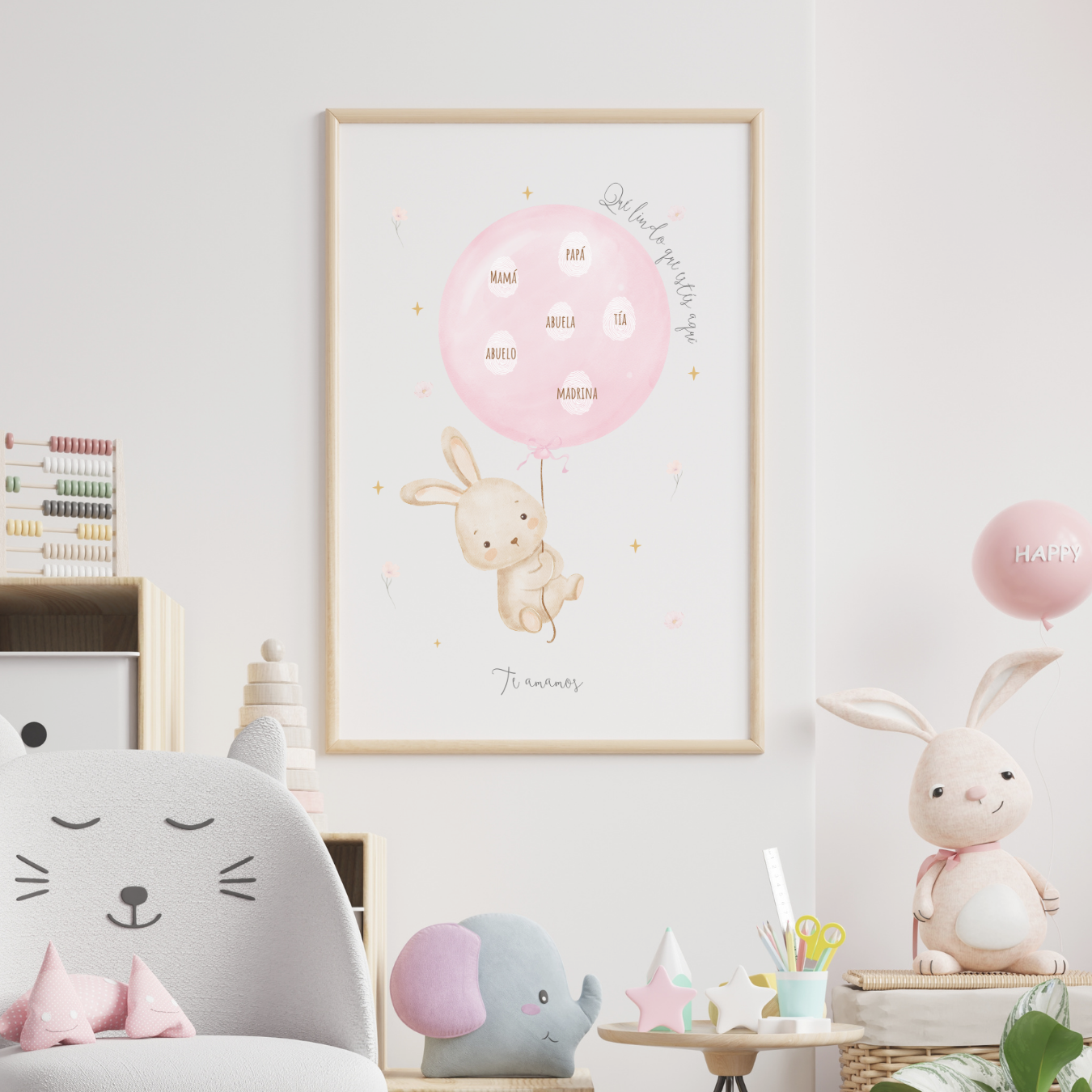 Póster Imprimible Infantil | Recuerdo de Huellitas para Fiestas y Decoración